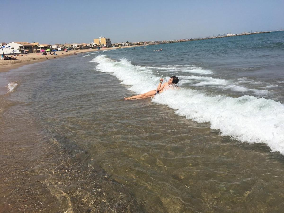 Apto Con Piscina En La Playa Cerca De Vlc Con Ac 普索尔 外观 照片